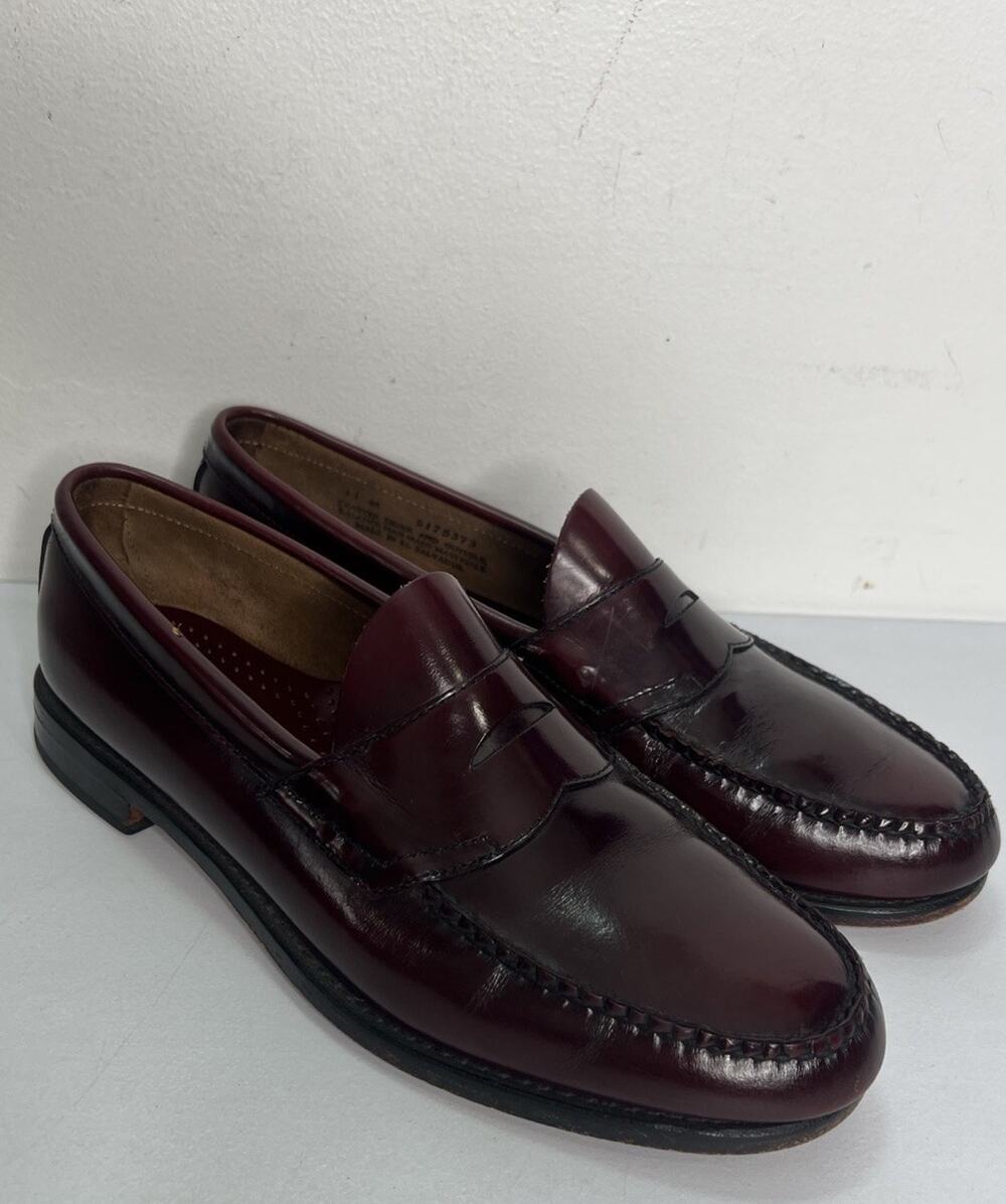 Bass Weejuns Penny Loafers Mahagony Brown Classic Men’s Size 11M